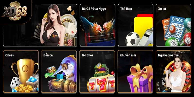 XD68 - Thỏa mãn đam mê giải trí không giới hạn tại website